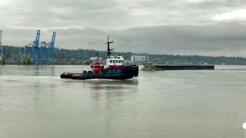 Tugboat Stock Footage 138474758