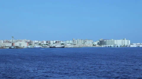 Tugboat at the hurbor Stock Footage 22733382