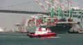 Tugboat at Port of Los Angeles HD Footage