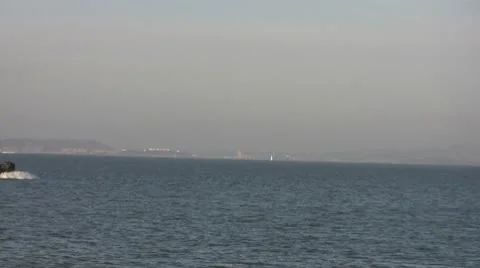 Tugboat in SF Bay Stock Footage 10585964