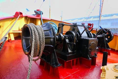 Tugboat Winch Stock Photos