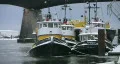 Tugboats. HD Footage