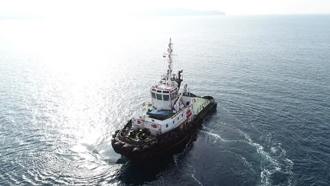 Tugs boat performance show [8] Stock Footage 119906756