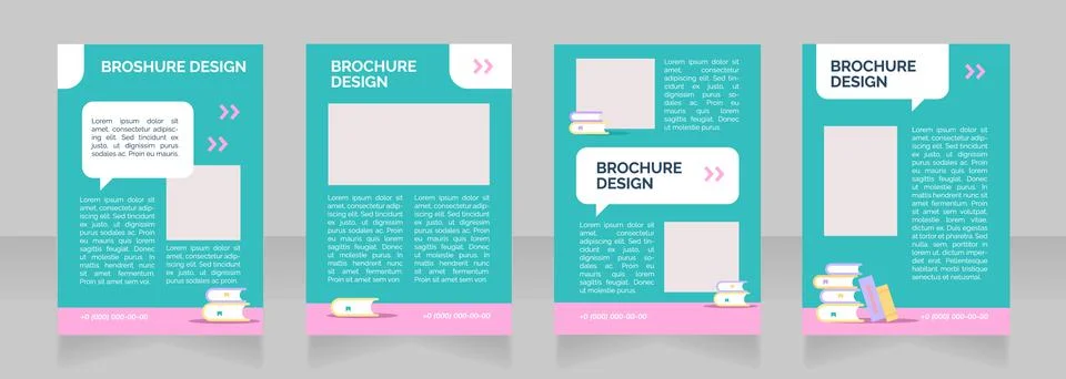 Tuition assistance program blank brochure layout design イラスト素材