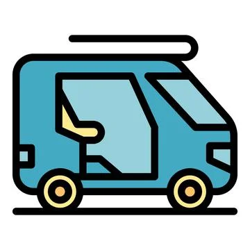 Tuk tricycle icon vector flat Stock Illustration