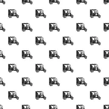 Tuk tuk auto rickshaw pattern for transportation design Stock Illustration