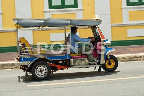 Tuk Tuk in Bangkok, Thailand Stock Photos
