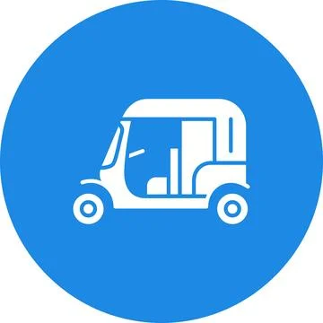 Tuk-Tuk icon vector image. Stock Illustration