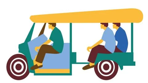 Tuk tuk Stock Illustration