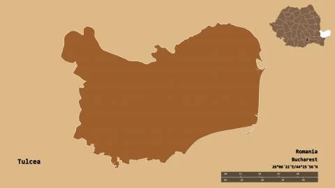 Tulcea, county of Romania, zoomed. Pattern Stock Illustration