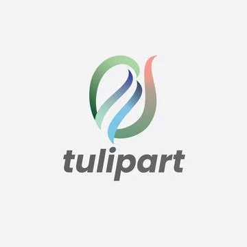 Tulip Art Logo Stock Illustration