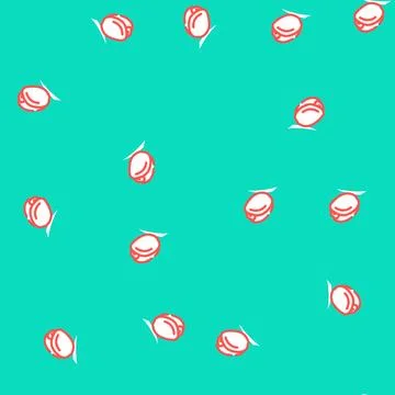 Tulip blossom spring vector seamless pattern Stock Illustration