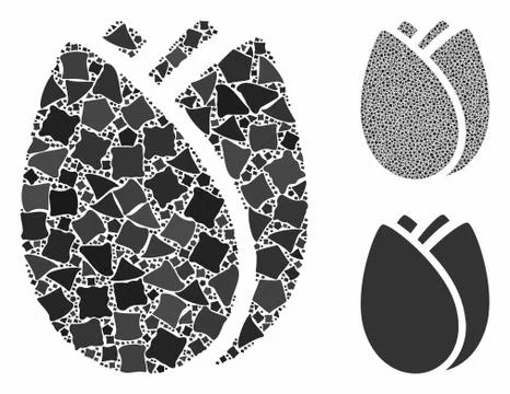 Tulip bud Composition Icon of Humpy Elements イラスト素材