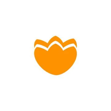 Tulip flower flat icon. Single high quality outline symbol for web design Stock Illustration