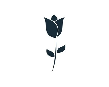 Tulip Flower Icon Vector Logo Template Illustration Design Stock Illustration