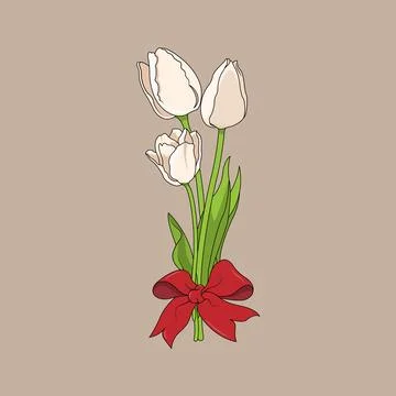 Tulip Flower Stock Illustration