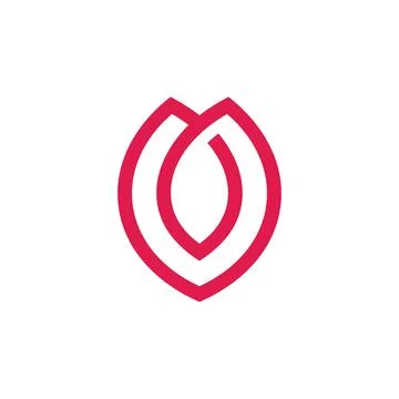 Tulip Flower Logo design vector template Stock Illustration