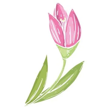 Tulip icon. Stock Illustration