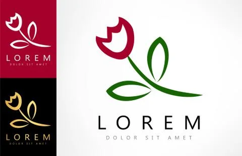Tulip logo Stock Illustration
