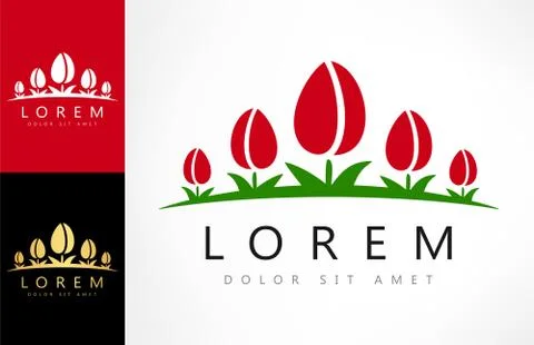 Tulip logo Stock Illustration