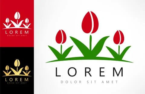Tulip logo Stock Illustration
