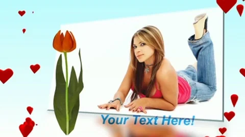 Tulip Opening Card Stock After Effects