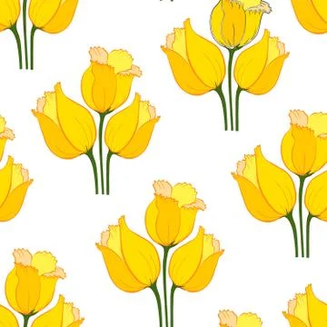 Tulip pattern  Stock Illustration
