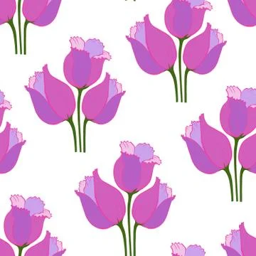 Tulip pattern  Stock Illustration