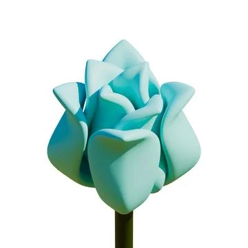 Tulip Petal 3D Design Element Stock Illustration