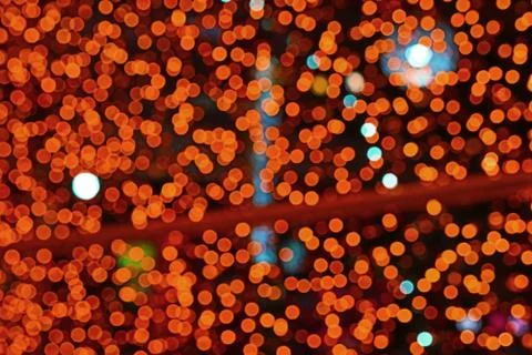 Tulip red color abstract of blur and bokeh colorful light and night garden Stock-Fotos