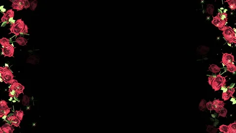Tulip rose flower particle loop animation Video stock 147640368