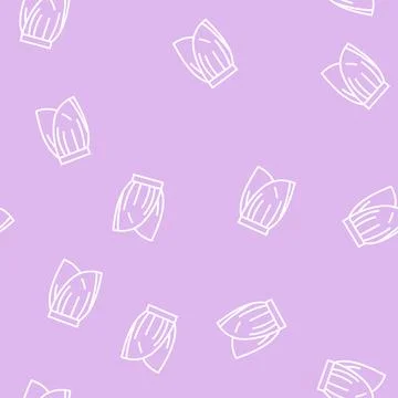 Tulip skirt line seamless pattern Illustrazione stock