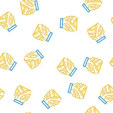 Tulip skirt vector seamless pattern Stock Illustration