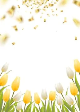 Tulip spring flowers Stock Illustration