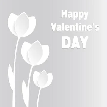 Tulips paper Stock Illustration