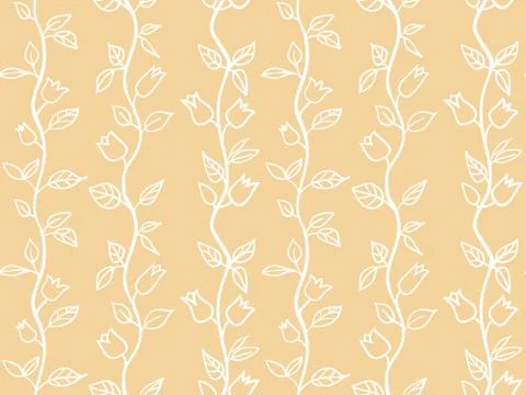 Tulips seamless background Stock Illustration
