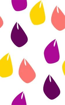 Tulips seamless pattern vector floral design primitive scandinavian Stock Illustration