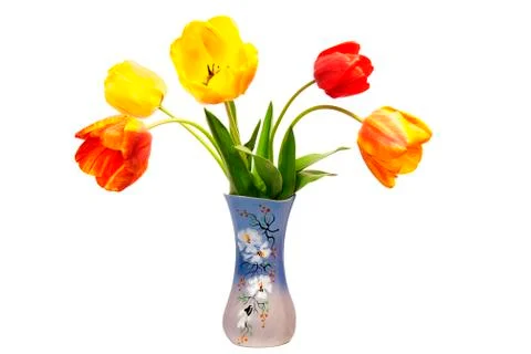 Tulips in a Vase Stock Photos