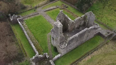 Tully Castle Aerial Stock Footage 152658200