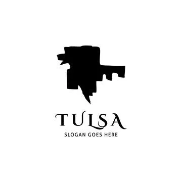 Tulsa City Icon Vector Logo Template Illustration Design Stock Illustration