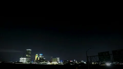 Tulsa Night Timelapse Stock Footage 159522774