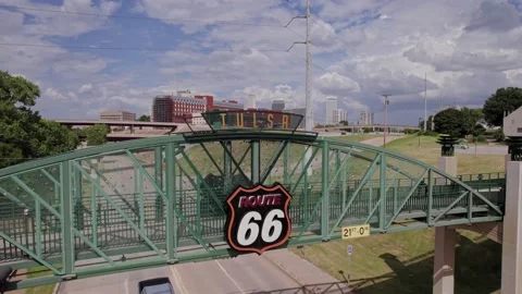 Tulsa OK 33 route 66 2021 5.4K Stock Footage 167665716