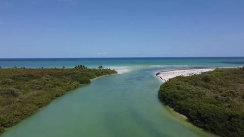 Tulum Aerial Pull Out shot Stock Footage 331660761