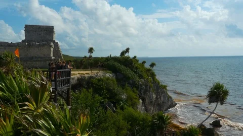 Tulum archaeological site Stock Footage 94713868