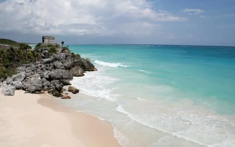 The tulum beach Stock Photos