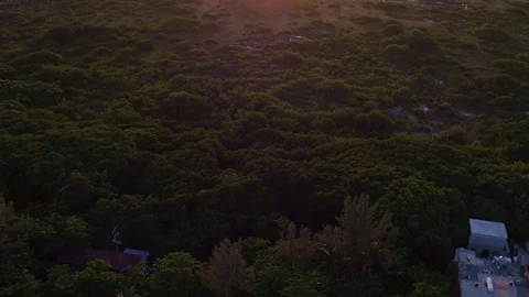 TULUM DRONE SUNSET Stock Footage 128095337