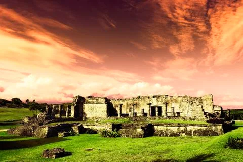 Tulum dusk Stock Photos