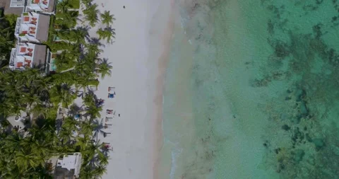 Tulum, Mexico Beach, Holiday Vacation Spot for Tourists - Establishing Stock Footage 236338835