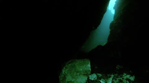 Tulum Mexico Cave Dive Stock Footage 36634430