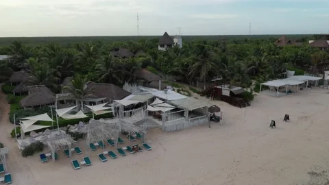 Tulum Mexico Riviera Maya Caribbean Stock Footage 137428043
